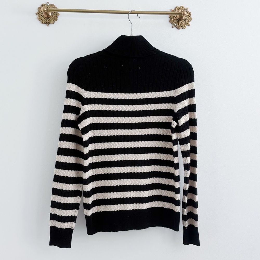 Lingua Franca Morrissey Stripe Turtleneck Small - Picture 7 of 7